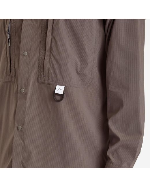 CAYL Stretch Nylon Hiker Shirt in Brown for Men | Lyst