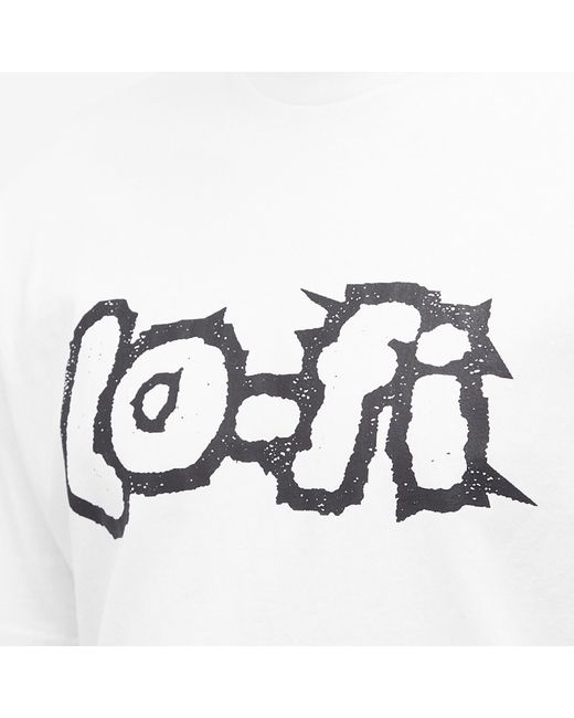 LO-FI White Crash T-Shirt for men