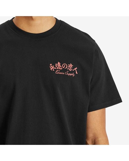Edwin Black Forever Lover T-Shirt for men
