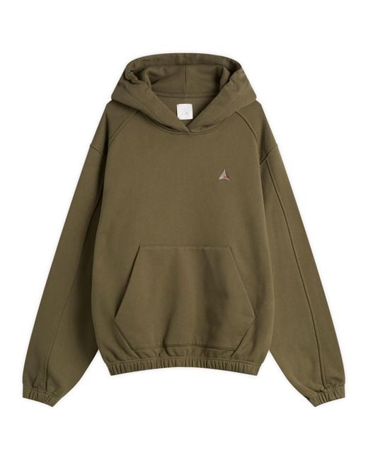 Roa Green Logo 490Gsm Hoodie for men