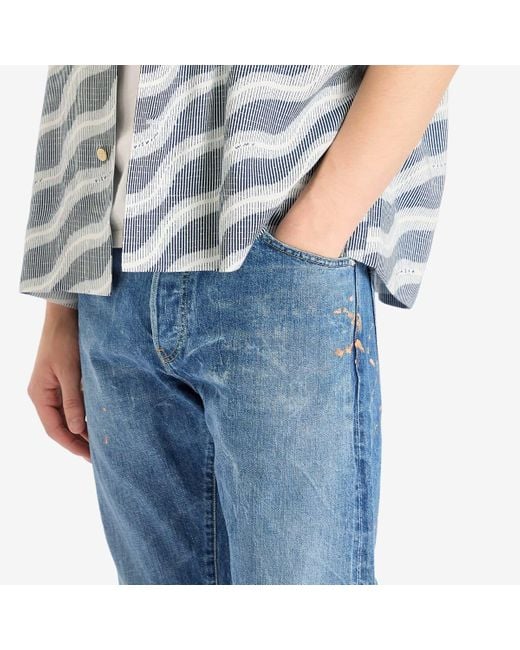 Visvim Blue Social Sculpture 11 13 Oz Straight Leg Dry 26 Jeans for men