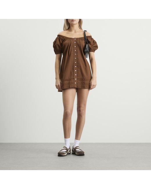 Damson Madder Brown Jayne Mini Dress
