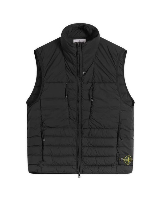 Stone Island Black Seamless Tunnel Nylon Down-Tc Light Vest for men