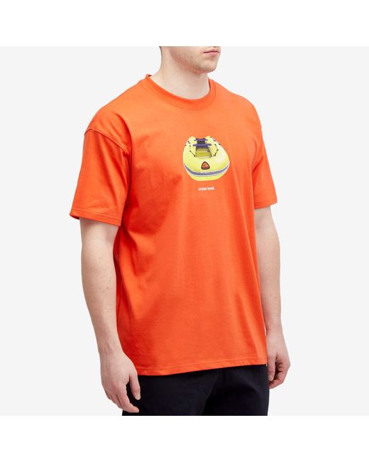 Nike Orange Acg Cruise Boat T-Shirt for men