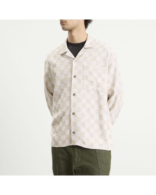 Heresy Natural Trellis Revere Shirt for men