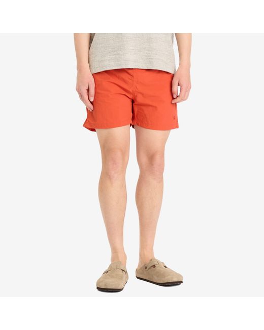 Norse Projects Orange Hauge Recycled Nylon Swim Shorts for men