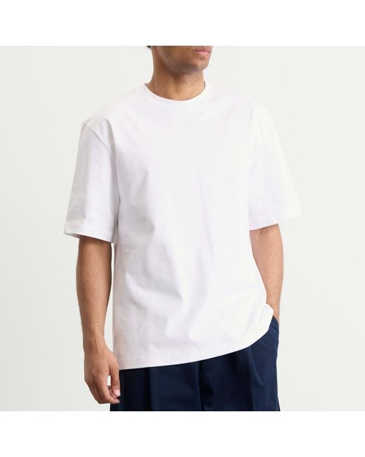 Studio Nicholson White Lay Boxy Fit T-Shirt for men