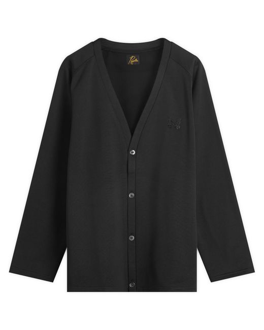Needles Black V-Neck Cardigan for men