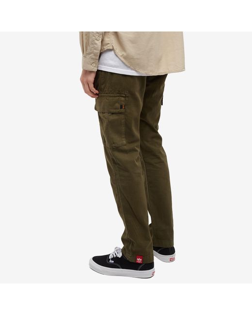 Alpha Industries Agent Cargo Pant in Green for Men | Lyst