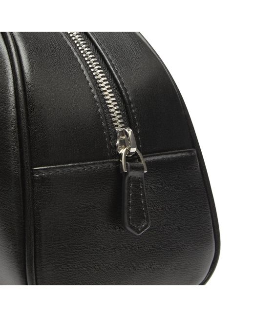 DUNST Black Leather Bowling Bag