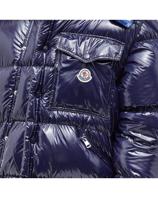 Moncler Blue Karakorum Down Filled Nylon Jacket for men