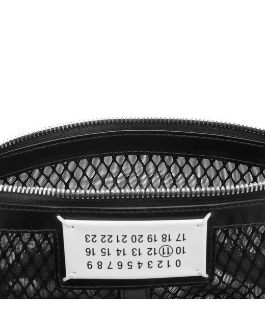 ★人気★【Maison Margiela】MESH SAC CLASSIQUE MINI HANDBAG Buy Maison Margiela Black Mini Sac Classique Bag in Mesh For