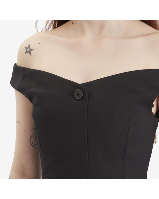 Sir Black Sandrine Off Shoulder Mini Dress