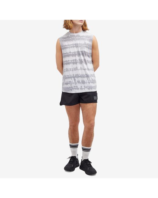OVER OVER Black 4" Track Short for men