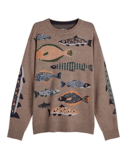 Kavu Brown Highline Knitted Jumper for men