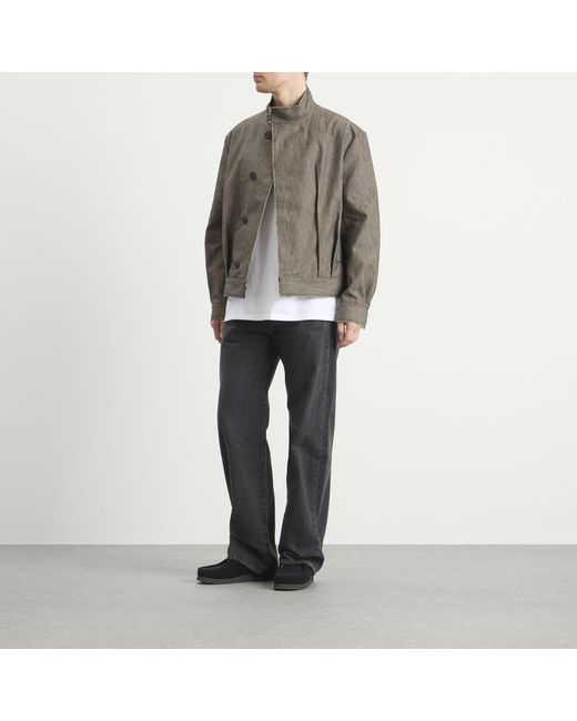 EBIT Green Inverted Pleat Gaberdine Jacket for men