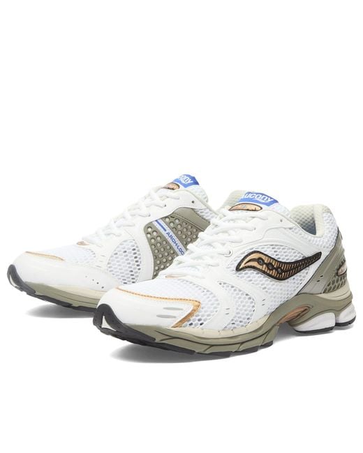 Saucony White Progrid Triumph 4 Sneaker