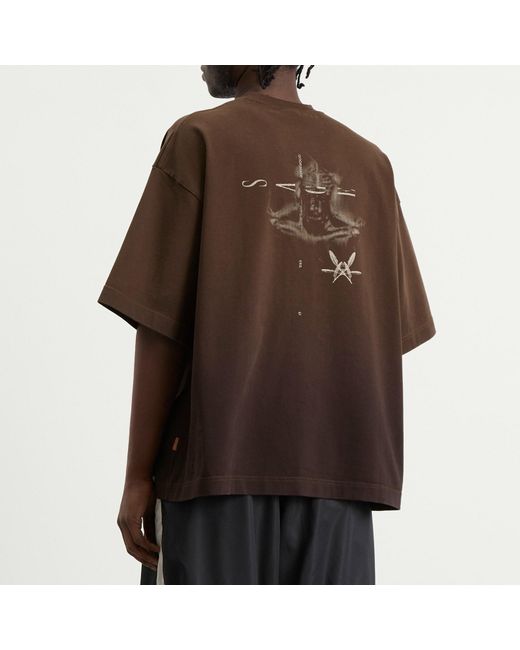 GOOPiMADE Brown End. X Sage T-Shirt for men