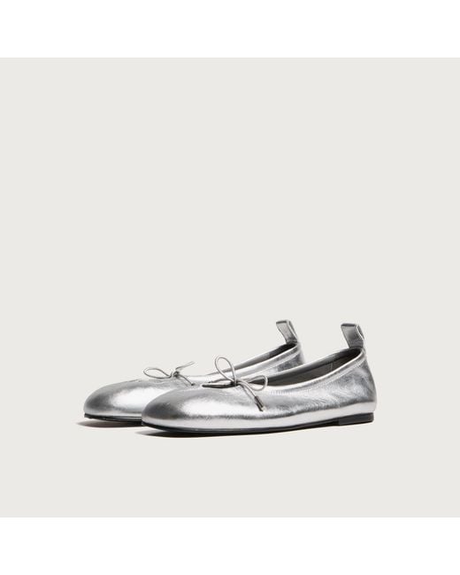 Alohas White Rosalind Leather Ballet Flats
