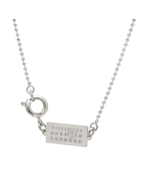 Maison Margiela Metallic Open Signet Necklace for men