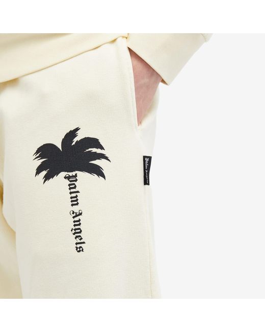 Palm Angels Natural Logo Sweatpants for men