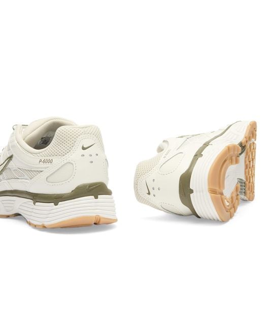 Nike White P-6000 Sneaker