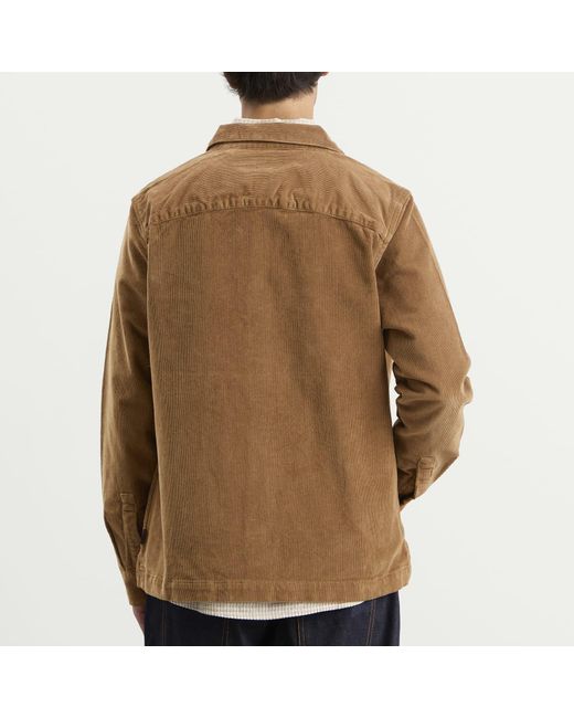 Barbour Brown Cord Overshirt for men