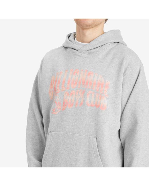 BBCICECREAM Gray Mountain Fill Arch Logo Hoodie for men