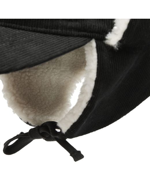 Twojeys Black Heavy Earflap Cap for men