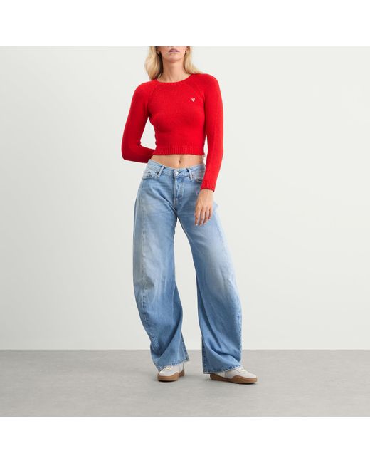 Acne Red Koshi Socks Ribs Sweater