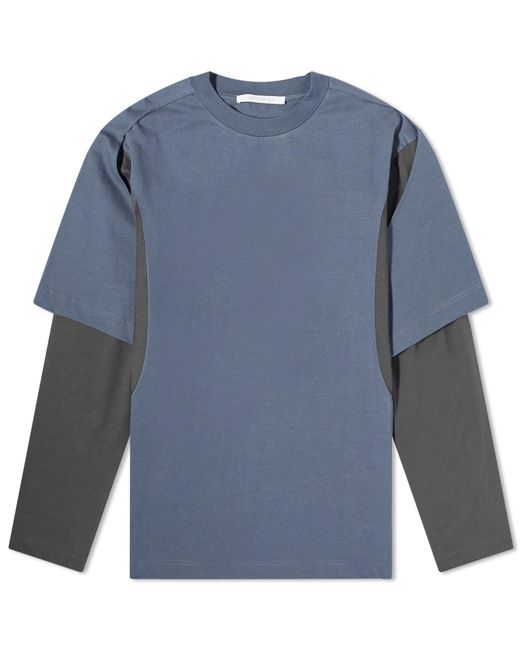AFFXWRKS Blue Dual Sleeve T-shirt for men