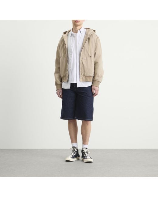 Dickies Natural Unlined Canvas Hooded Bomber Jacket for men