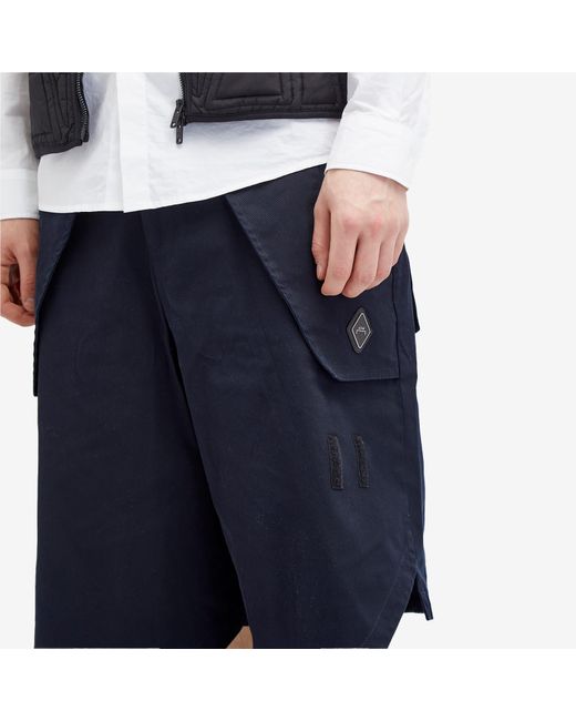 A_COLD_WALL* Blue Overlay Cargo Shorts for men