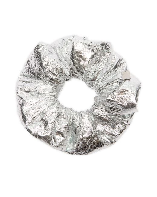 Maison Margiela Metallic Mm6 Scrunchie