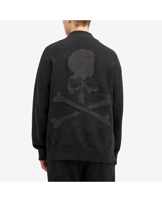 MASTERMIND WORLD Black Sherpa Skull Track Jacket for men