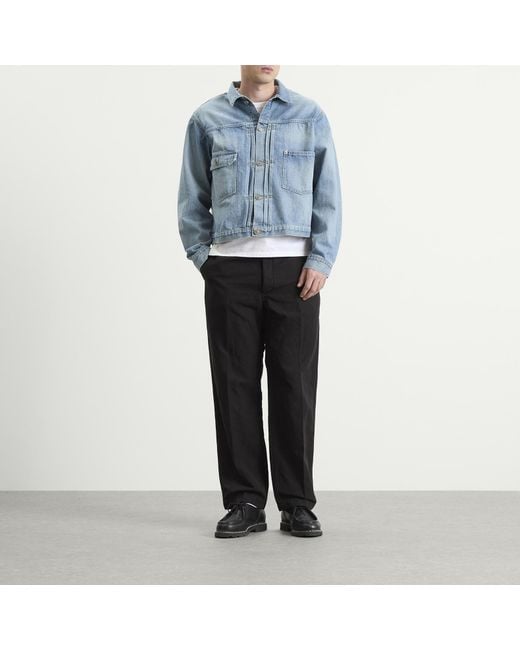 Unlikely Dry Goods Blue Time Travel Denim Trucker Jacket for men