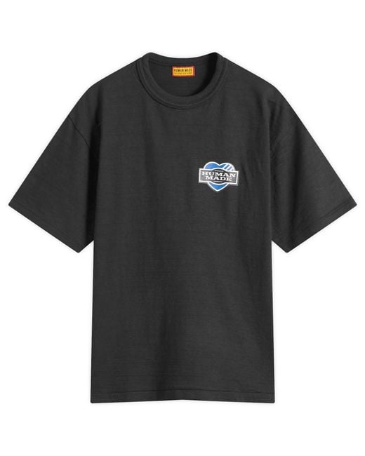 Human Made Black Heart Stamp T-Shirt for men