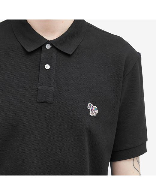Paul Smith Black Zebra Polo Shirt for men