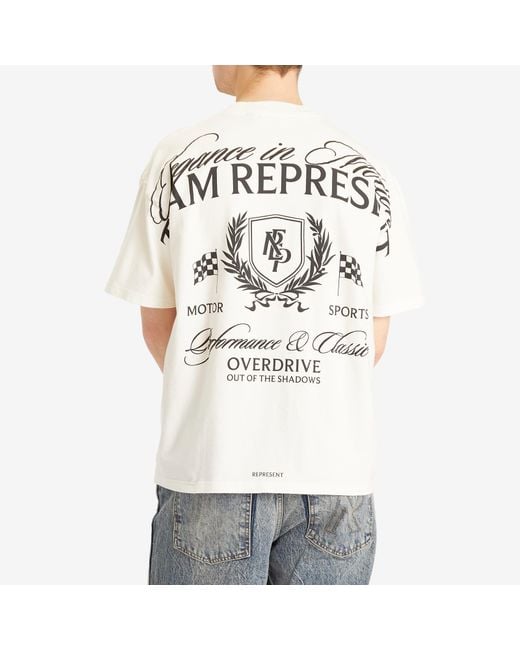 Represent Crest T-Shirt in White for Men | Lyst