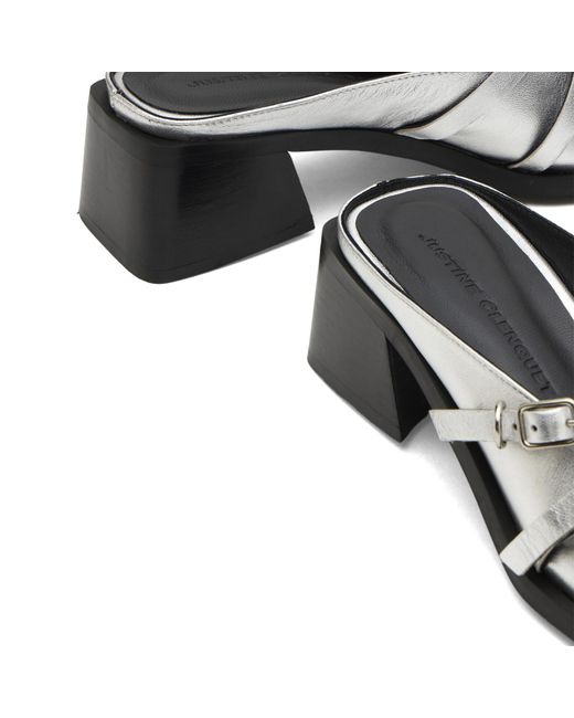Justine Clenquet Black Andie Mules