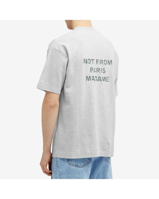 Drole de Monsieur Gray Not From Paris Madame Nordic T-Shirt for men
