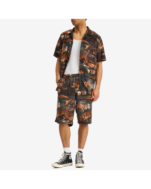 Endless Joy Multicolor Leopard Jungle Shorts for men