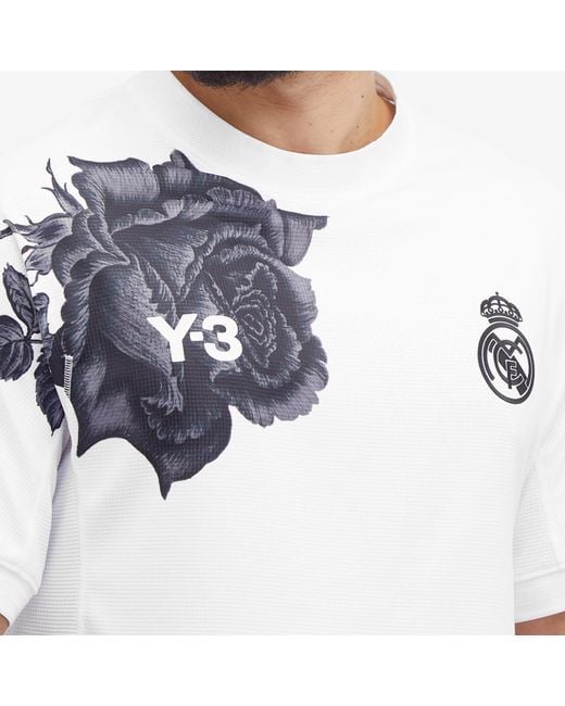 Y-3 White X Real Madrid Pre-Match Jersey for men
