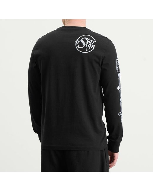 Champion Black X Aries Sponsor Long Sleeve T-Shirt for men