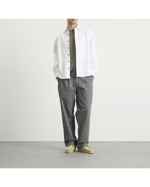 Dubbleware Gray Pocket Label T-Shirt for men