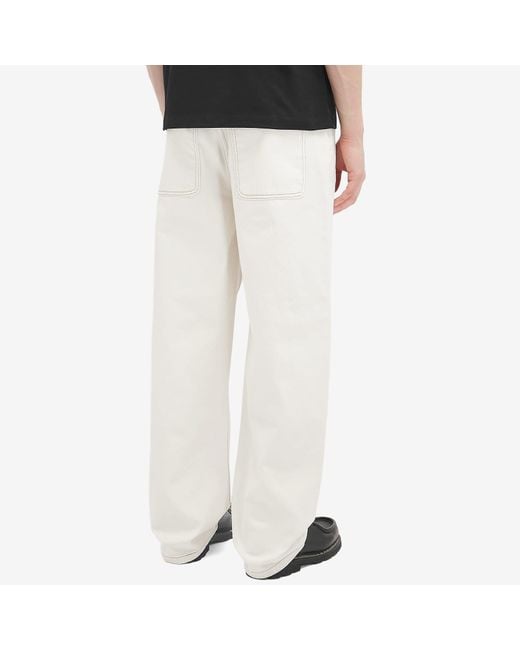 About Blank White Straight Leg Denim Jeans for men