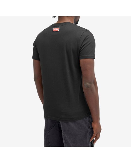 KENZO Black Tiger Varsity Slim T-Shirt for men