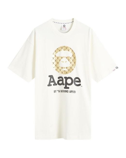 Aape By A Bathing Ape Aape Monogram Moonface T-Shirt in