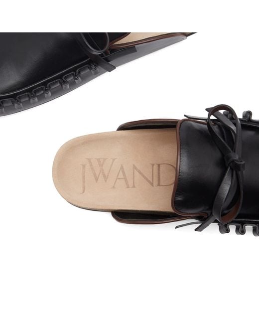 JW Anderson Ruffle Loafer in Black | Lyst