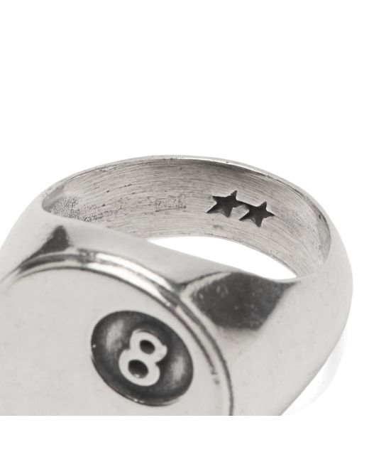 Twojeys Metallic 8 Ball Ring